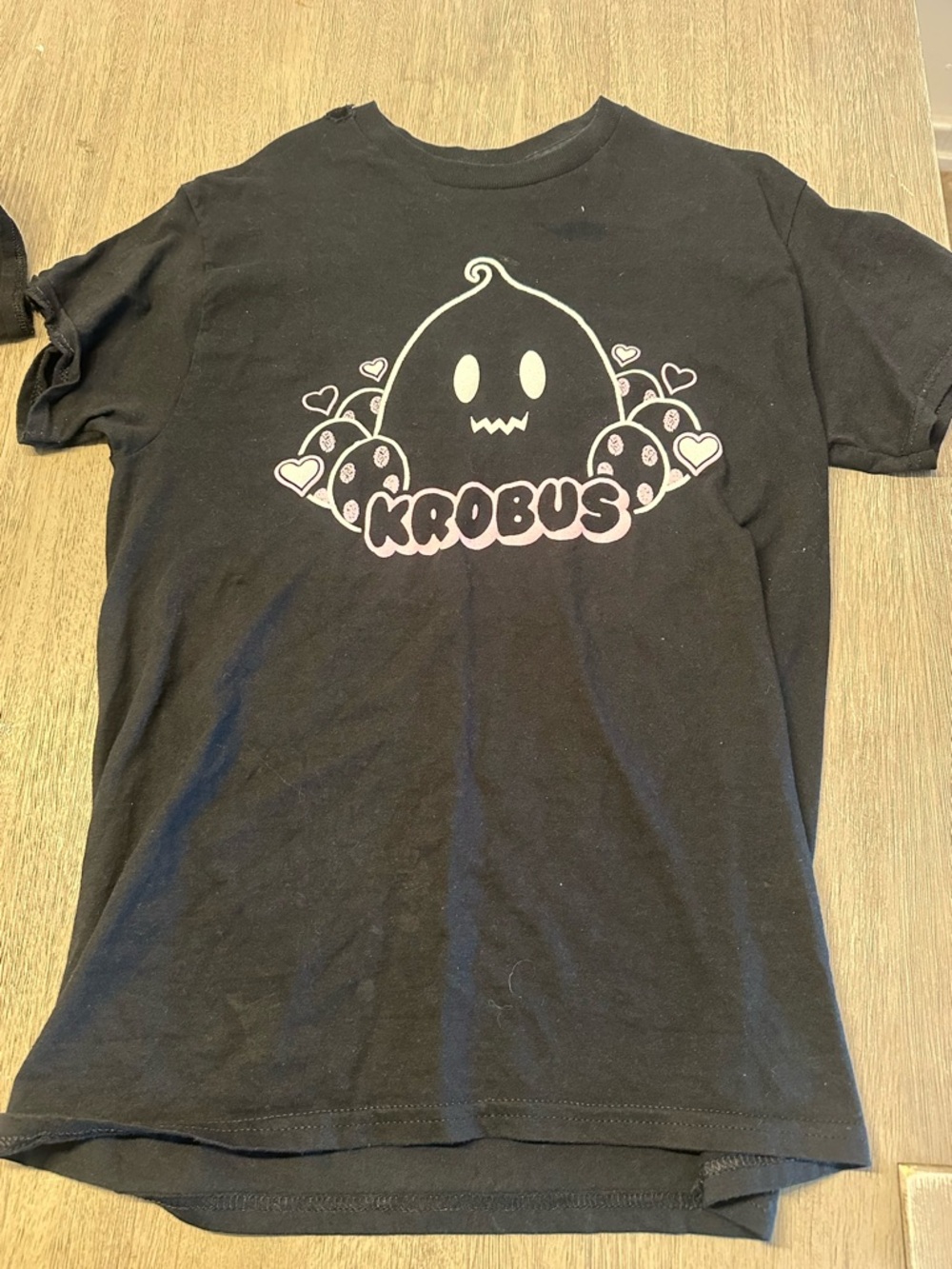Obus Black Kids Graphic Tee with Cute Character
